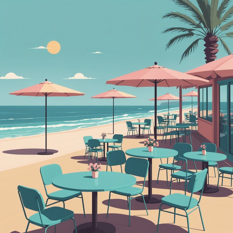 Imagine a serene afternoon at a seaside cafe, where the gentle breezes carry the smell of salt air and the soothing sounds of bossa nova create an aura of relaxation. This track features rhythmic guitar patterns accompanied by soft percussion, embodying the carefree spirit of summer.