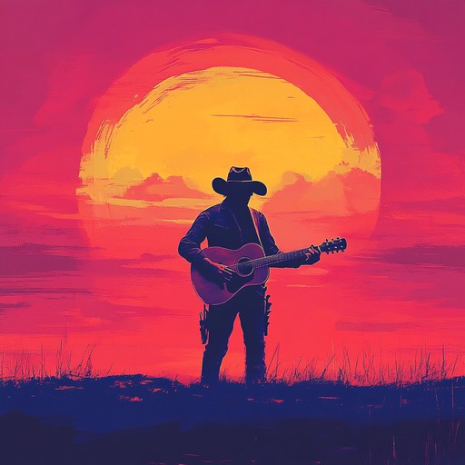 A soaring, passionate western ballad that utilizes acoustic guitar to create a vivid narrative of heroism and the open frontier. Dynamic shifts and emotional melodies lead the listeners on a journey through brave duels and sweeping landscapes.