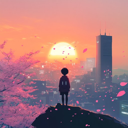 An instrumental piece blending energetic rhythms and soaring melodies, capturing the adventurous and optimistic spirit typical of anime soundtracks. The music builds with layers of orchestral and electronic elements, creating a sense of embarking on a journey toward a bright and hopeful future.