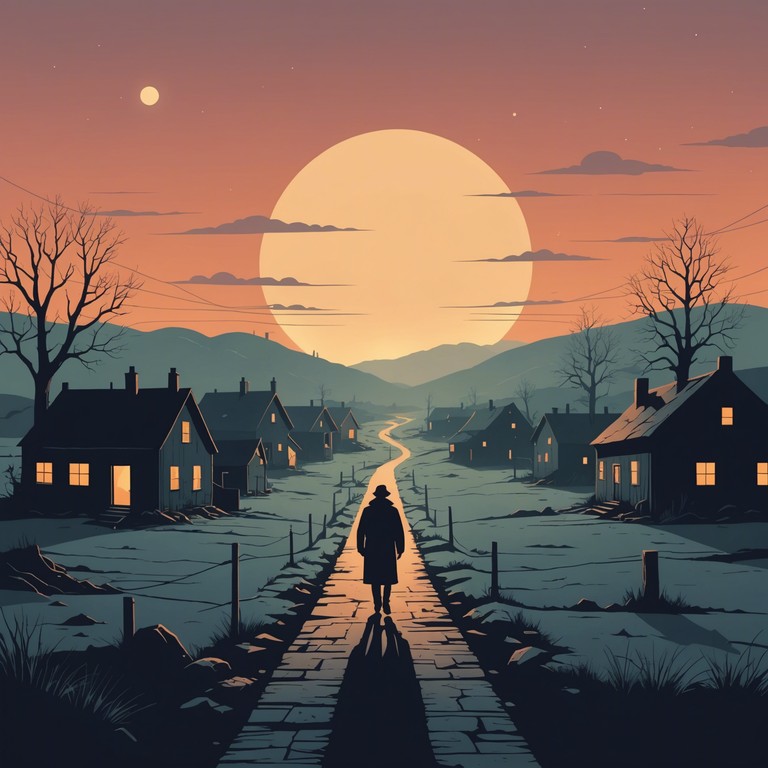 This composition blends traditional sertanejo elements with eerie undertones to create a haunting and suspenseful atmosphere. The music invokes the sense of a desolate, dusty landscape at twilight, filled with whispers of the past that unsettle the listener. Unexpected harmonic twists enhance the unnerving feel, making it an ideal soundtrack for tales of the unknown.