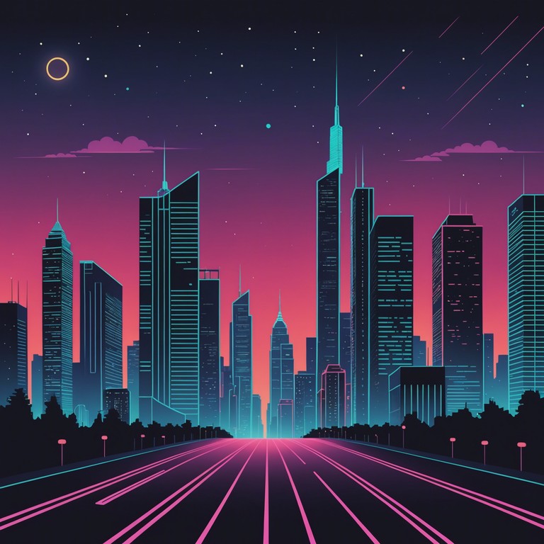 An instrumental track epitomizing the cyberpunk ethos, neon dreams unleashed merges high energy beats with a futuristic, neon drenched aesthetic. The composition features atmospheric synthesizers that evoke a world of advanced technology and urban dystopia, supported by pulsating cybernetic rhythms that capture the essence of high tech night life in a sprawling metropolis.