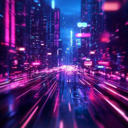 A pulsating instrumental track that captures the exhilaration of racing through neon drenched city streets, featuring electrifying bass rhythms and driving beats reminiscent of the urban nightlife.