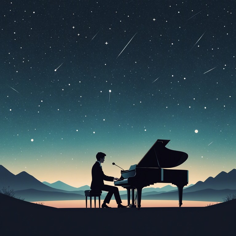 A piano ballad that invites the listener to a journey of self reflection and emotional depth, enhanced by the tender touch of minimalist instrumentation under a starry night.