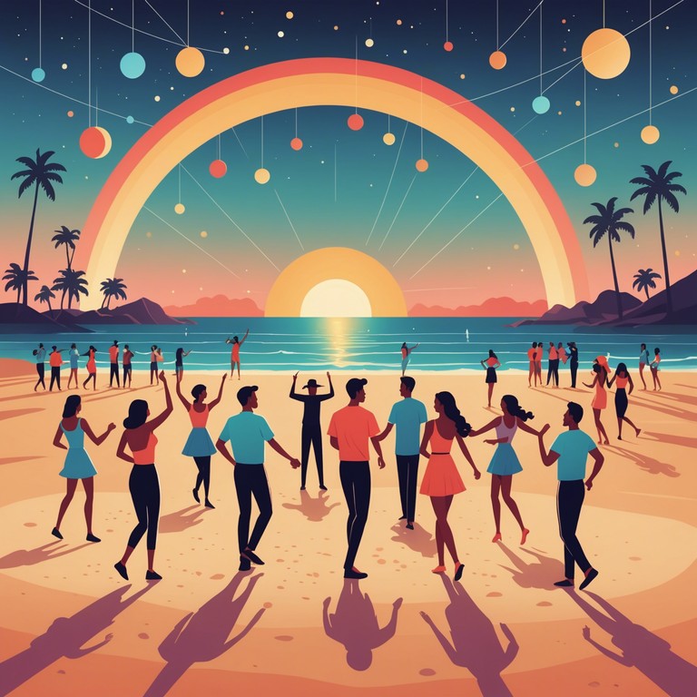 This alternative version takes you on an even more vibrant journey, emphasizing electronic elements that intensify the dance vibe, perfect for an unforgettable night of celebration by the sea.