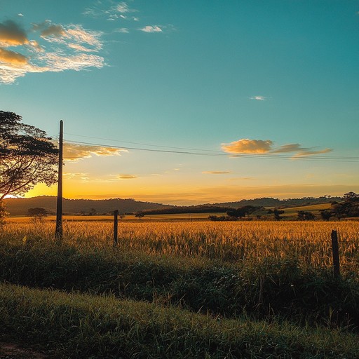 A serene instrumental piece filled with gentle guitar strumming and soft percussion. This modern sertanejo track evokes the warmth of a sunlit countryside, with melodies that inspire nostalgia and hope. Ideal for creating a sense of tranquility and joy, reminiscent of simple pleasures and golden fields.