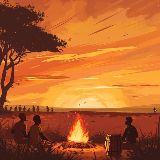 This instrumental track takes listeners on a sunset journey across the african savanna. With djembe driven rhythms and melodic harmonies, it evokes warmth, joy, and a sense of community. The piece beautifully blends vibrant beats and emotional depth, making it both danceable and introspective.