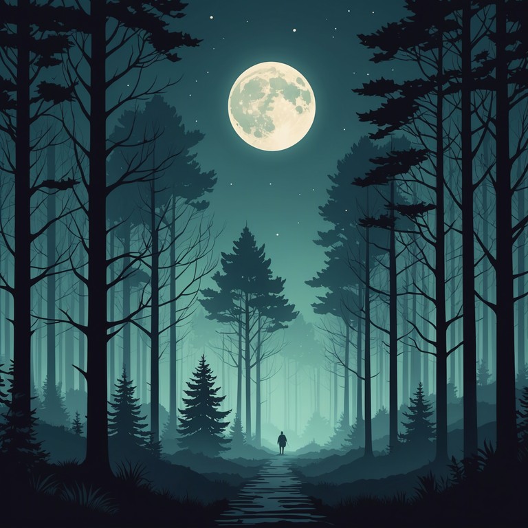 Imagine wandering through a dense, misty forest at twilight. Each note from the banjo evokes the eerie tingle of something unseen in the shadows, tiptoeing around the line between reality and the otherworldly. Soft plucking patterns mesh with unexpected, dissonant tones to create a haunting atmosphere. This piece aims to make the listener's hair stand on end with its chilling, mysterious vibes.