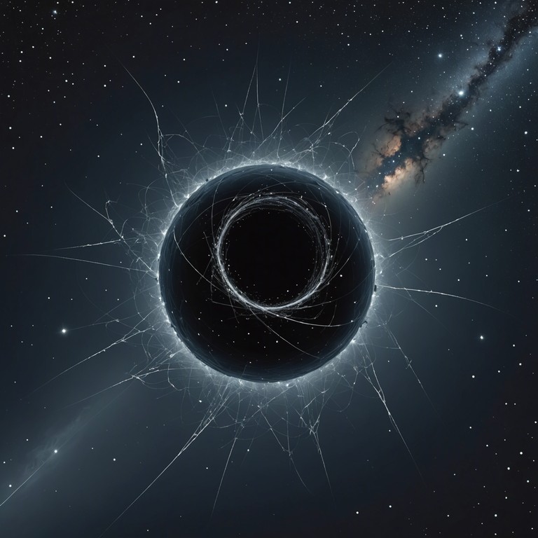 This track features profound bass lines and sweeping synth melodies that simulate the feeling of journeying through an endless cosmic abyss. It builds with a relentless progression, drawing the listener deeper into a vortex of sound that seems to stretch across the universe.