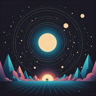 spectral sounds resonate in cosmic silence.