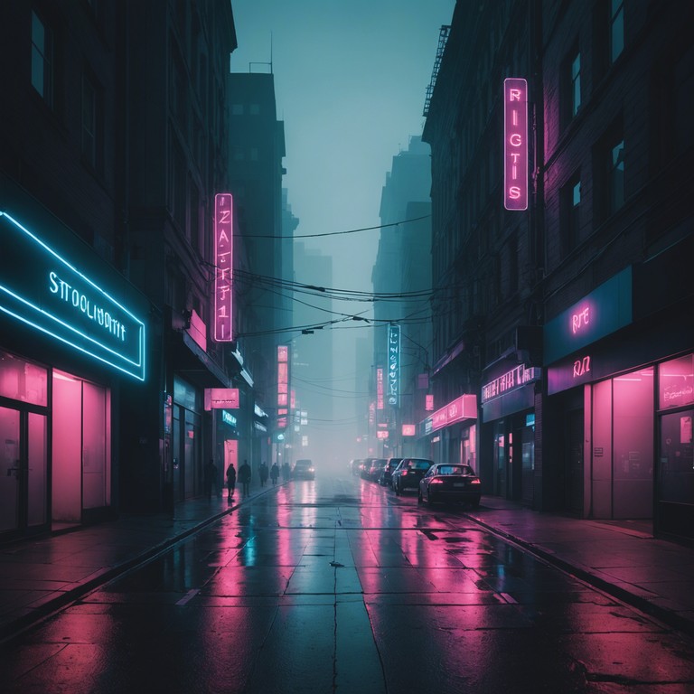 An alternative sound experience where the intensity of the beat guides through calm yet surreal scenes, resembling an illuminated city late at night covered in a serene fog. The track symbolizes the inner conflict and harmony between a bustling city life and personal quietude.