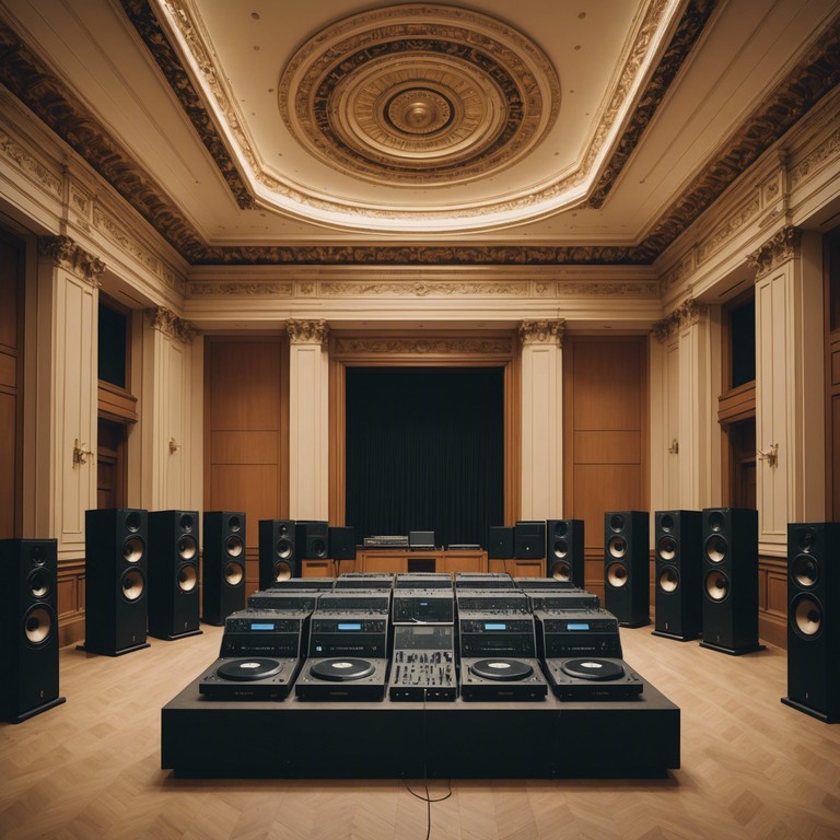 This track combines the intricate harmonies of classical music with the raw, pulsating rhythms of trap, creating a unique soundscape that bridges centuries of musical innovation. The piece features a blend of orchestral strings with contemporary hip hop beats, aiming to evoke a sense of sophistication while keeping listeners grounded in a gritty, urban experience.