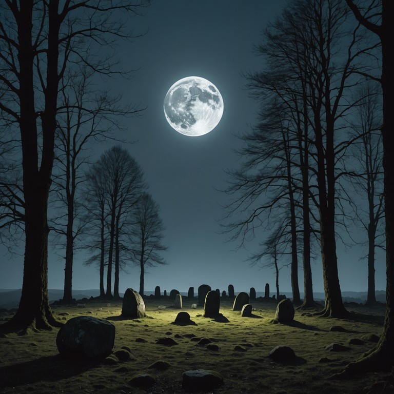 Transport to an ancient druid gathering where mystical chants lay over earthy, stomp infused rhythms, invoking a magical, otherworldly ambiance. Friars in cloaks tap their staffs rhythmically as they intone sacred words, evoking the ancient powers of nature and ancestors.