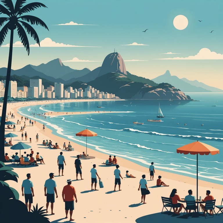 Immerse yourself in the energetic essence and hopeful tones as if you're greeting a new dawn at the lively copacabana beach. The music encapsulates the vibrancy of waking life in rio de janeiro with every strum bringing waves of joyful exuberance.