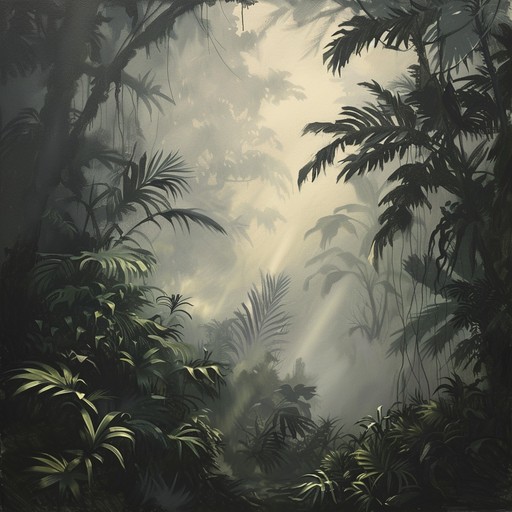 Set in a dense jungle, this track mixes haunting steelpan melodies, strange wildlife sounds, and dark ambient textures to create an unnerving soundscape. Sporadic, jarring rhythms and distant thunderclaps keep listeners on edge, evoking the feeling of being watched by unseen entities.