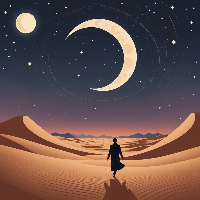 Featuring an oud's haunting strings, this composition pulls listeners into a night of deep, reflective dance under a star filled desert sky, where each note creates a narrative woven through time and sand