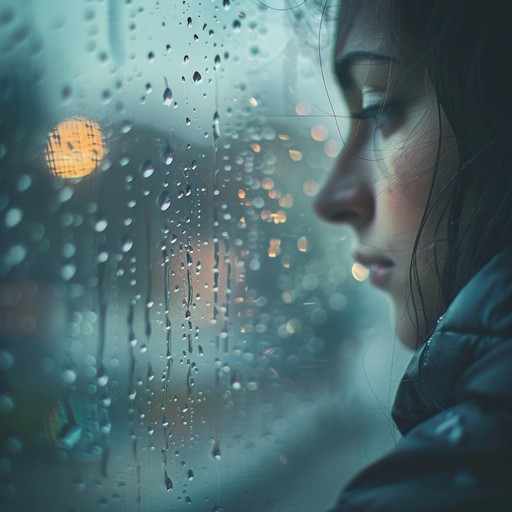 A delicate piano echoes in the background as rain softly falls, capturing an intimate moment of reflection and gentle melancholy. The minimalist composition highlights the beauty in solitude, inviting listeners to find peace in their own thoughts.