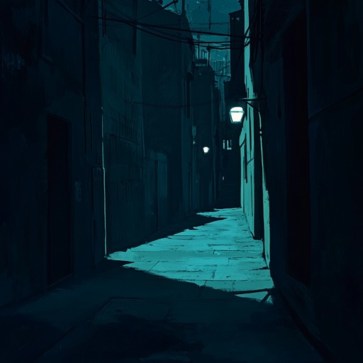 Navigating the dark alleyways of an ominous urban night, this track combines gritty, downtempo beats with dissonant, haunting melodies. The atmosphere is thick with tension, evoking images of shadowy figures and hidden dangers lurking in every corner. The soundscape captures the intensity of an unresolved narrative, drawing listeners into a world where every decision carries weight and every sound heightens the sense of unease.