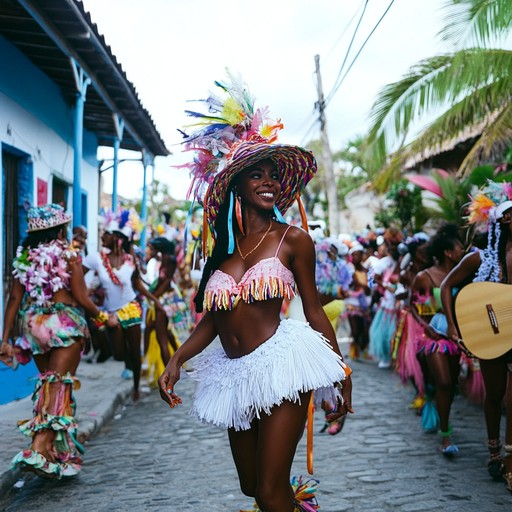 A sonic journey that epitomizes the spirit of a festival in the caribbean, with rhythms that make you want to dance and smile with abandon. The track uses traditional instruments to blend a sense of cultural authenticity with modern upbeat music.