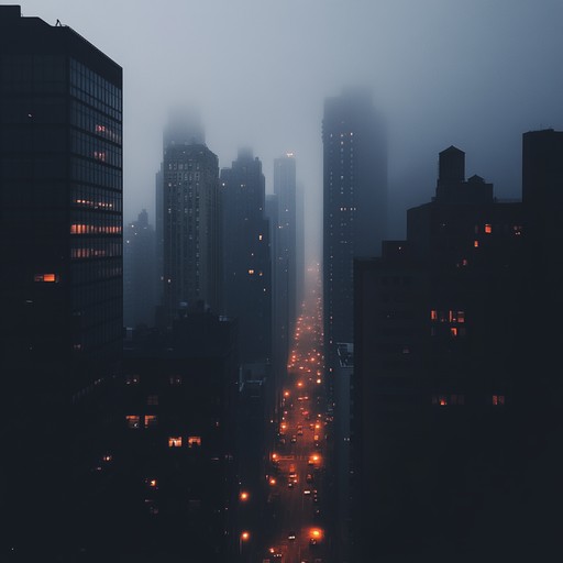 A deep, haunting composition blending dark ambient elements with urban street beats, creating a sense of foreboding and intensity. The piece progresses through layers of menacing soundscapes, intricate rhythms, and unsettling synth textures, evoking a mysterious cityscape shrouded in twilight shadows.