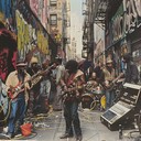 energetic urban funk rock with gritty guitar riffs