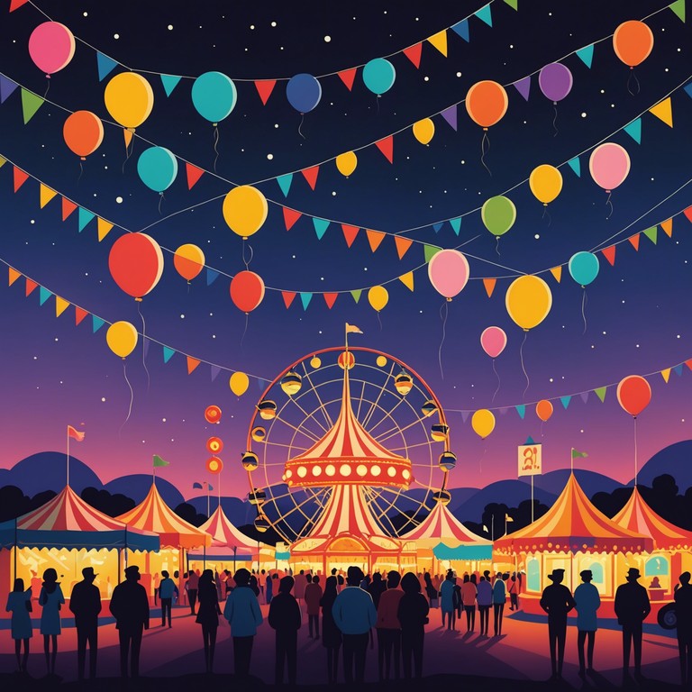 This instrumental evokes a twilight carnival scene where mysterious melodies blend with the joyous, pulsating rhythms of a festive night. It's designed to transport listeners to a world where folklore and celebration meet in a mysteriously harmonious way.