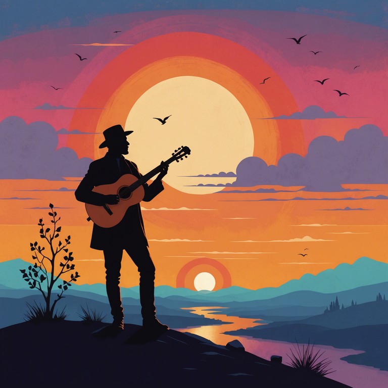 Drawing inspiration from both ancient and modern realms, this vibrant track fuses classical troubadour melodies with unexpected modern rhythms, providing an evocative soundscape layered with rich textures. The music offers a bridge between past and present, ideal for reflection or lively gatherings in natural settings.