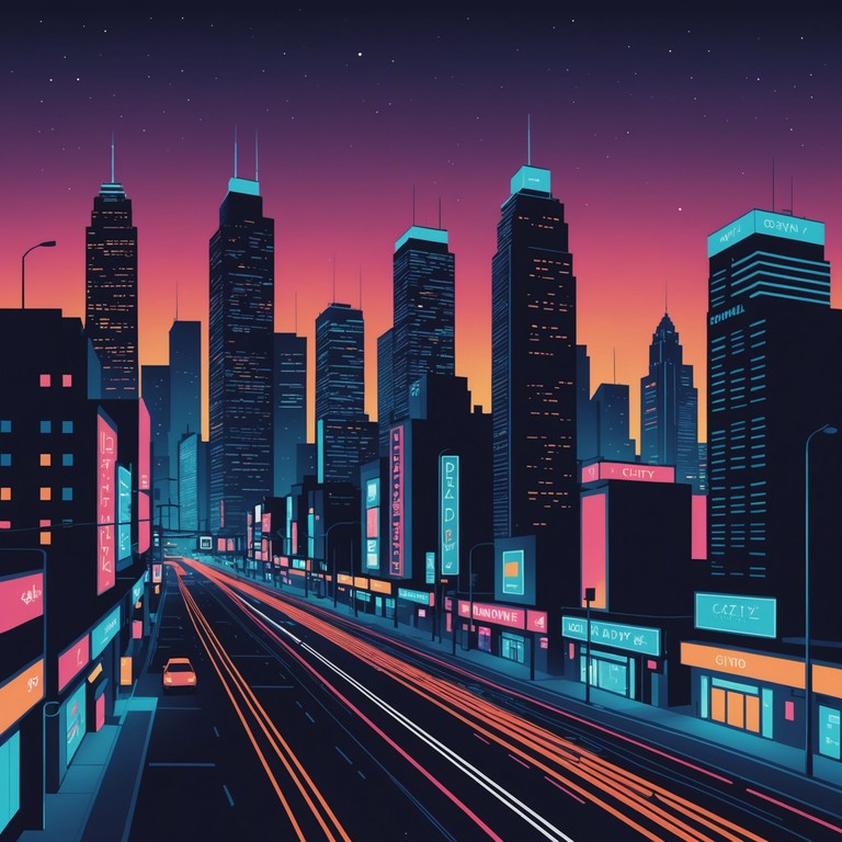 This track, laden with layered synthesizer pads and energetic rhythms, channels the essence of 80s new wave while infusing modern electronic influences for a timeless soundscape that evokes feelings of nostalgia and excitement, perfect for evoking vivid urban nightscapes.