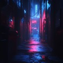 nighttime beats traverse a bleak, futuristic urban terrain.