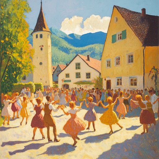 A cheerful piece embodying the spirit of bavaria, with dynamic accordion melodies and upbeat tempos that evoke celebration