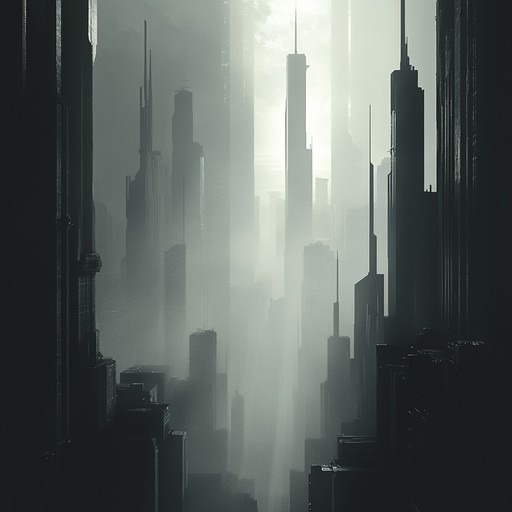 This track features a dark and pulsating rhythm, built on a foundation of thick, menacing electronic beats. Layers of unsettling synths create an atmosphere of eerie tension, as the track ebbs and flows with a relentless, ominous drive. The dynamic programming keeps the listener on edge, perfect for a cinematic or dystopian setting.