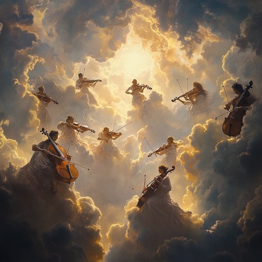 An uplifting orchestral prelude inspired by baroque and classical influences, characterized by its jubilant melodies and dynamic crescendos. This piece captures the essence of joy and triumph, seamlessly weaving grand harmonies that evoke a sense of ascending to a celestial domain. It's perfect for commemorative events and joyous occasions, leaving listeners elevated and inspired.