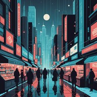 festive beats meet futuristic urban landscapes.