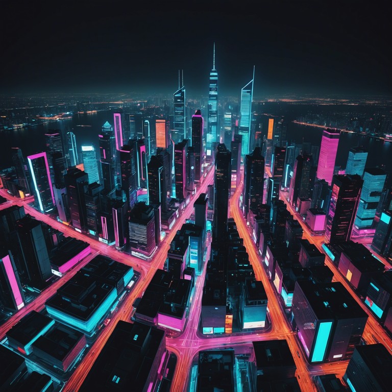 This track combines the futuristic electronic elements of cyberpunk with inspirational melodic rhythms to create an uplifting mood. Through the use of a synthesizer, it transports the listener to a neon lit urban landscape where hope and technology coexist