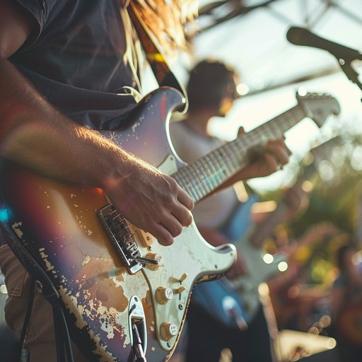 Imagine a sunny day where metalheads unite in a joyful celebration. This track combines aggressive riffs with upbeat, infectious rhythms that make you want to headbang and dance simultaneously. Filled with happy hooks, dynamic breakdowns, and electrifying solos, it keeps the energy high and the mood positive.