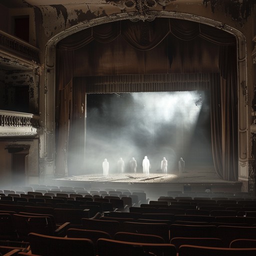 A haunting waltz that unveils the secrets of a phantom theater, weaving eerie and ghostly melodies with theatrical flair. The music cascades through shadowy corridors and forgotten stages, evoking the presence of spectral performers swaying in a dance with time.