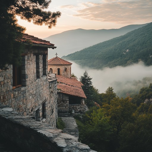 Featuring a harmonious blend of ancient bulgarian singing techniques, the composition encapsulates the deep cultural heritage of bulgaria, evoking scenes of its verdant landscapes and historical monasteries. This track utilizes traditional vocal methods unique to bulgarian folklore, creating an immersive auditory journey through the heart of bulgaria's musical traditions.