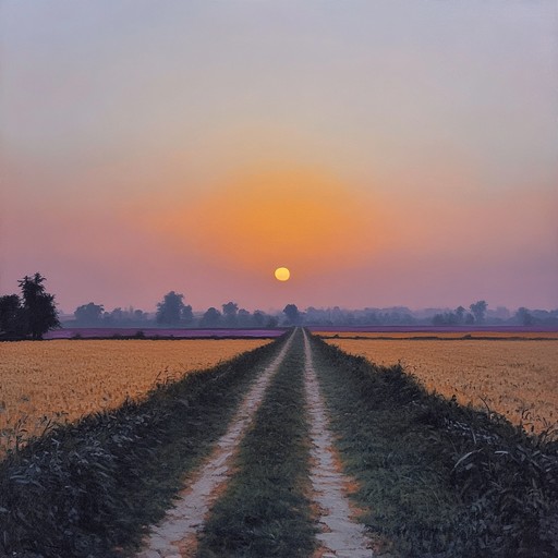 In this track, the vibrant energy of bhangra music is fused with a melancholic undertone, representing a reflective sunset in the rural landscapes of punjab. The composition gears toward a reflective journey, coupling the exuberance of traditional beats with the somber tones of introspection.