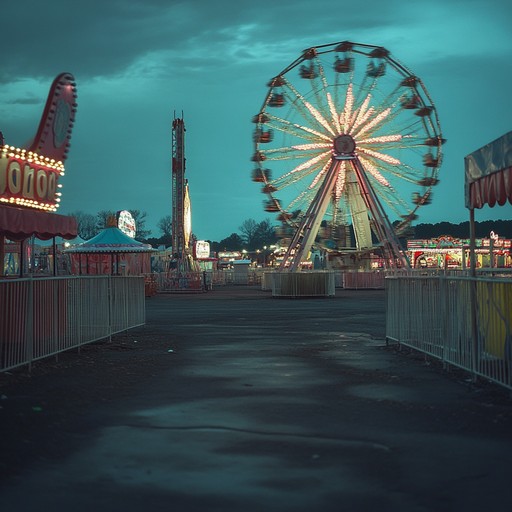 An instrumental piece blending somber tones with carnival rhythms to evoke the bittersweet feeling of festivities ending, where joy masks underlying sadness.