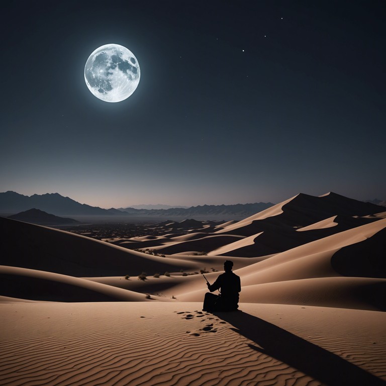 This composition uses the haunting tones of a solo duduk to evoke the vastness and mystery of the desert under a starlit sky. The piece blends traditional armenian musical techniques with a wide, airy soundscape that suggests the whispering of winds across sand dunes, offering a contemplative and immersive auditory experience.