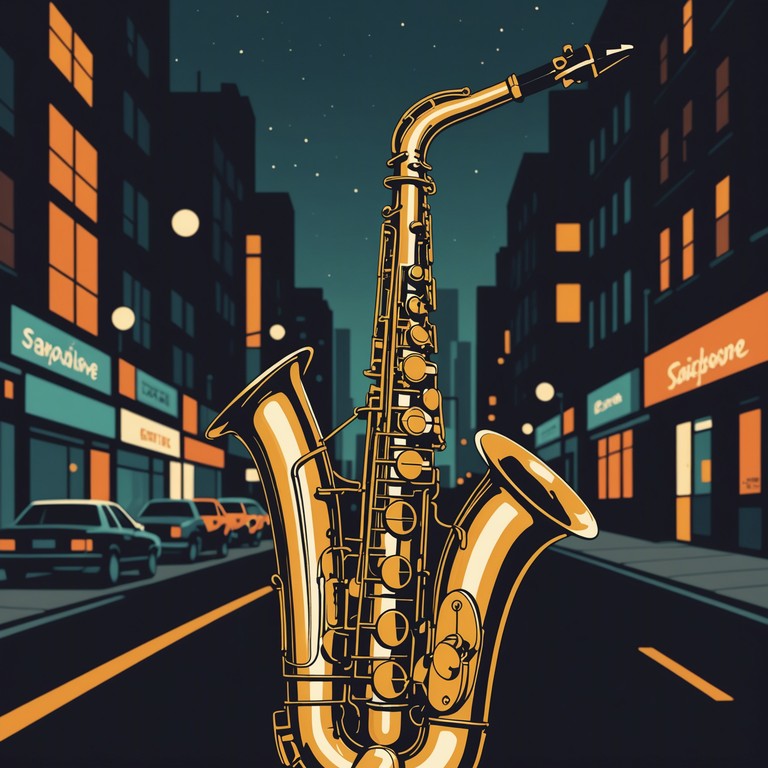 Explore the seamless fusion of deep house grooves and lively jazz melodies creating an atmosphere of excitement and sophistication. The saxophone plays effortlessly with house beats to craft a memorable musical journey ideal for boosting spirits and creating a feel of urban sophistication.