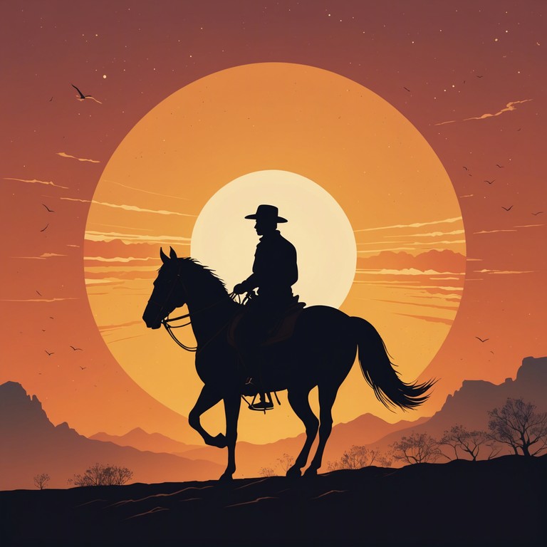 This composition takes the listener on an emotional journey through the heart of a western epic, with a guitar led melody that evokes images of dusty landscapes and stoic heroes facing their destinies.