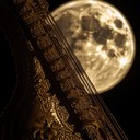 enchanting sitar melodies evoke passion beneath moon's soft glow