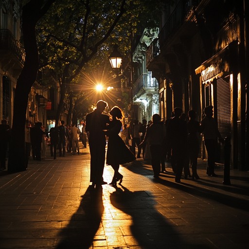 A deeply emotional tango piece that captures the essence of love, loss, and nostalgia. Picture a dimly lit buenos aires street where the echoes of past romance linger in the air. The melancholy strains of the bandoneon pull at your heartstrings, while the rhythm of the dance evokes the fervor and tenderness of a bygone love.