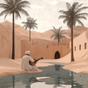 soft melodies inspired by middle eastern landscapes and tranquility