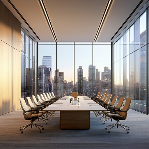 Designed to inspire and invigorate, this track uses a sophisticated blend of sounds to promote concentration and stimulate strategic thinking during corporate meetings. Ideal for playing in the background of boardroom discussions or strategy sessions, the track maintains a tone that supports focus and innovation.