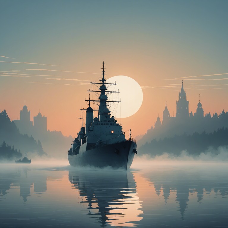 This instrumental track presents a powerful orchestral arrangement that resonates with the spirit and valor of russian sailors. Featuring strong brass melodies and deep strings, it captures the essence of life at sea and the stout hearted nature of navy personnel.