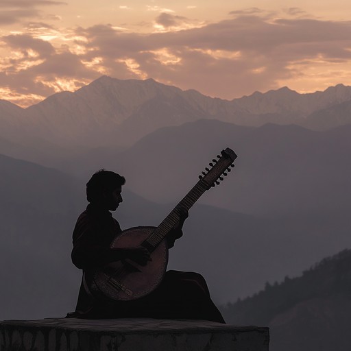 An instrumental track that gently merges the melodic structures of indian classical raga with soothing rock instrumentation, forming a peaceful and introspective sonic experience.