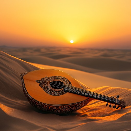 An instrumental journey through majestic middle eastern landscapes, blending traditional melodies and orchestration to evoke the grandeur and mystery of ancient deserts