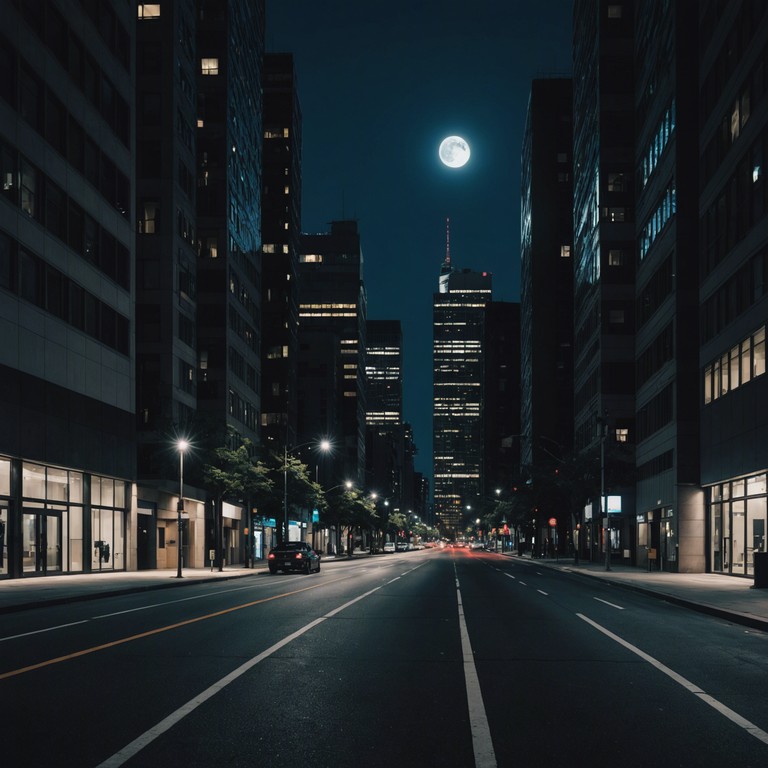 In the heart of the night, when the urban sprawl sleeps under the silver moon, a lively jazz piece plays, echoing through the deserted city streets. This track is an amalgamation of old school charm with contemporary rhythms, featuring a saxophone that sings of nostalgia and excitement, revitalizing the traditional jazz into a vibrant nighttime serenade.