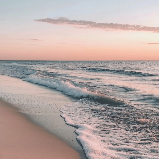 Imagine a serene beach at sunset, where the waves gently lap against the shore. Soft ambient textures blend with mellow melodies to create a sense of tranquility. The main instrument, an acoustic guitar, gently strums harmoniously, complemented by subtle electronic elements and light percussion. This track transports you to a peaceful, naturally beautiful place, allowing all worries to fade away.